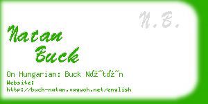 natan buck business card
